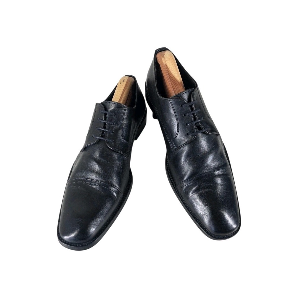 To Boot New York Adam Derrick Oxford Dress Shoes Mens 9.5 Black Leather Cap Toe